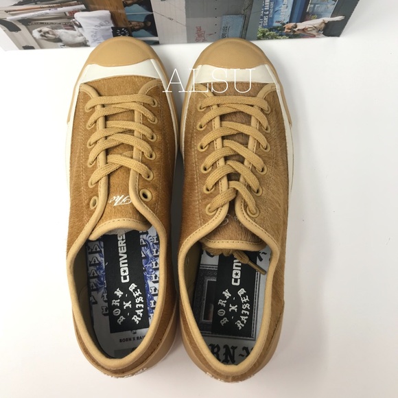 Converse JP Signature OX Fur Camel W AUTHENTIC - Picture 6 of 8